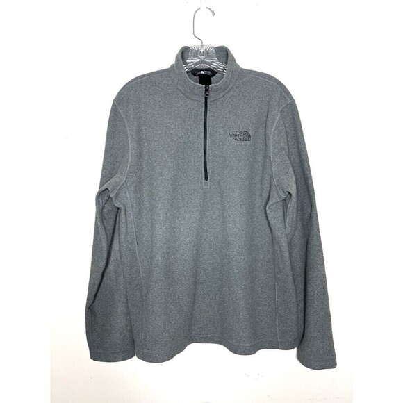 The North Face Men's Fleece 1/4 Zip Pullover Gray‎ Size M - Picture 1 of 8